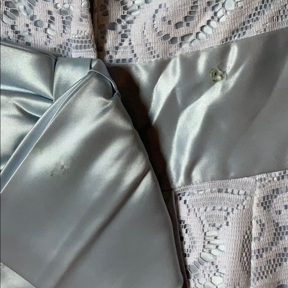 Vintage 50s lace and satin sheath dress - Picture 8 of 8